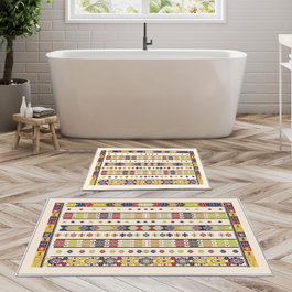 Mijölnir Juego de alfombrillas de baño Kt474 Multicolor